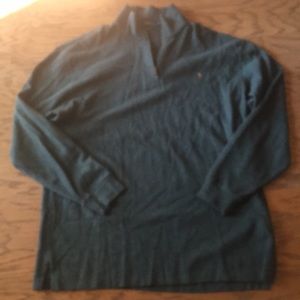 Polo Ralph Lauren 1/4 zip pullover estate rib gray